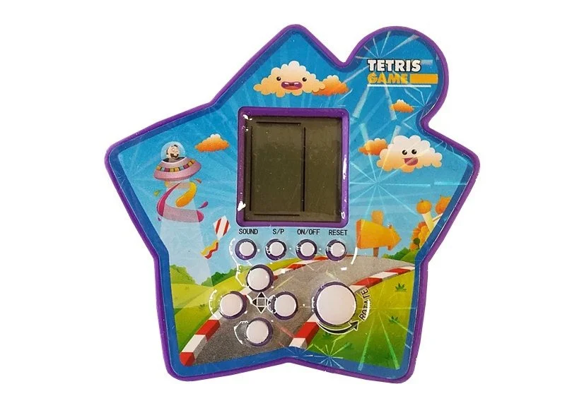 Elektronička igra Tetris zvijezda prijenosna, ljubičasta, 7,5 × 7 cm, var. 4028_4