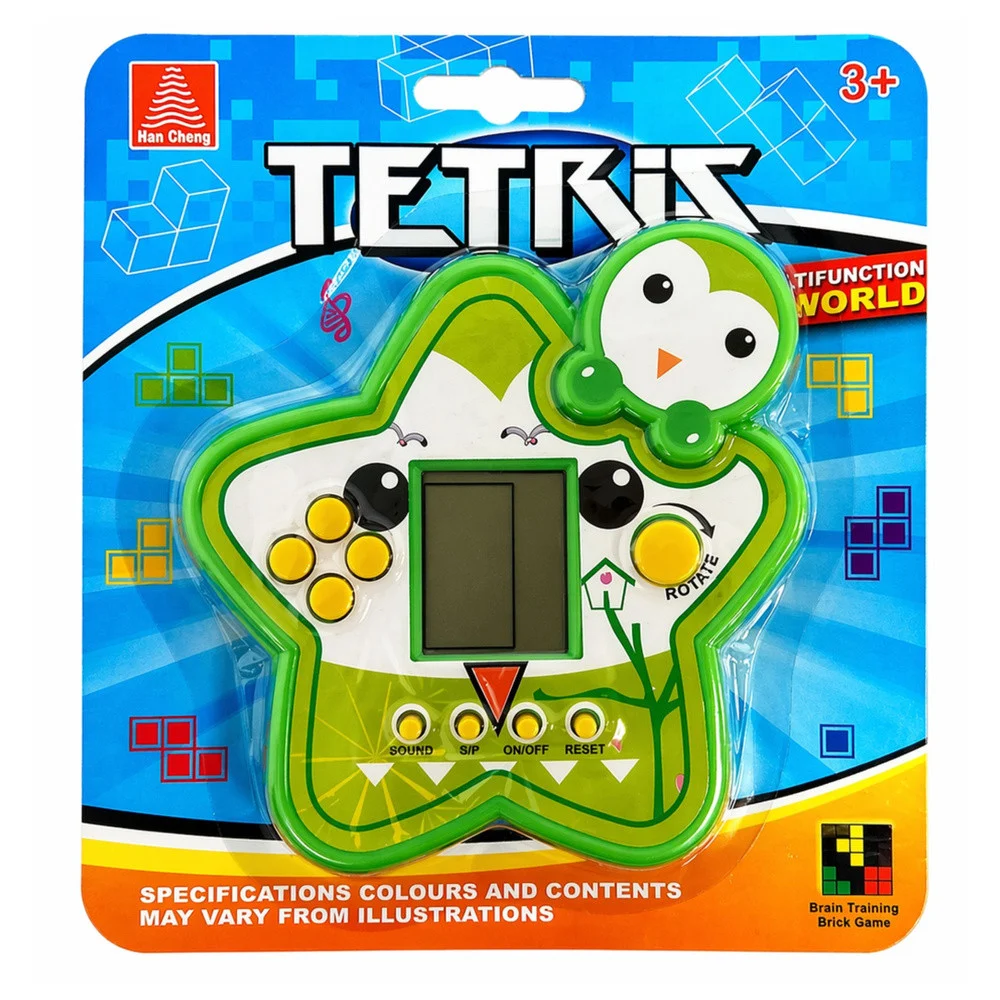 Elektronička igra Tetris zvijezda, zelena, Ø 11 cm_5