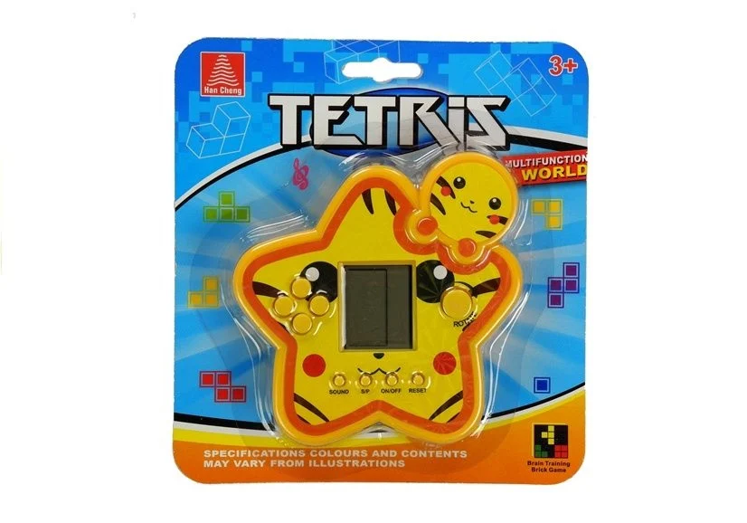Elektronička igra Tetris zvijezda, žuta, Ø 11 cm_4