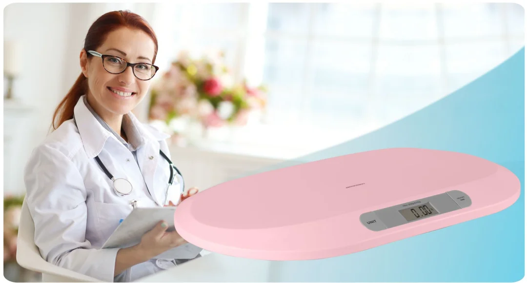 Elektronička vaga za bebe BW-144, ružičasta_6