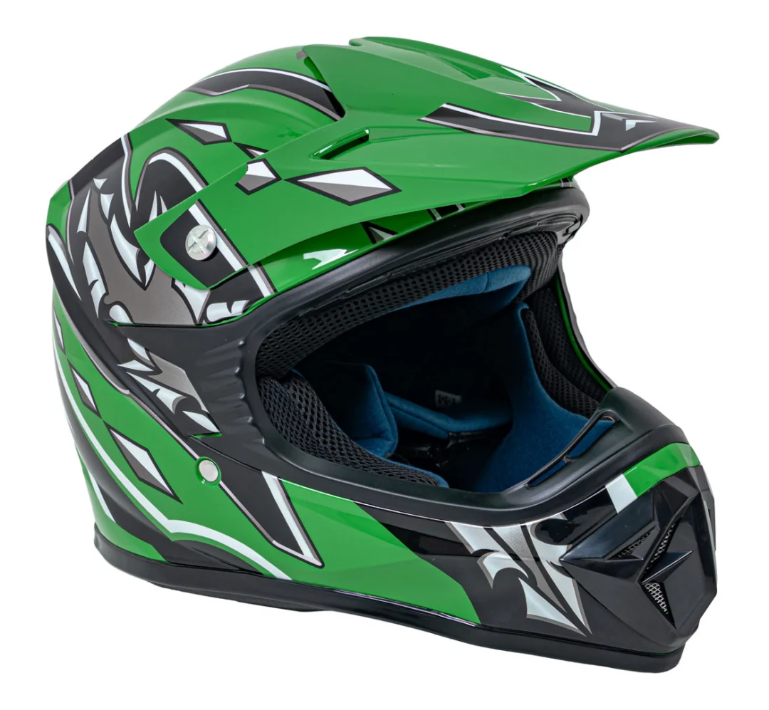 Enduro kaciga zelena M_2