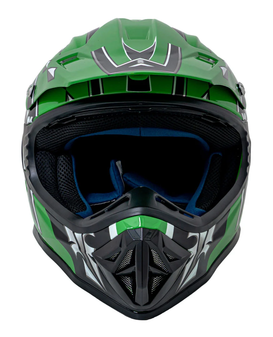 Enduro kaciga zelena M_3