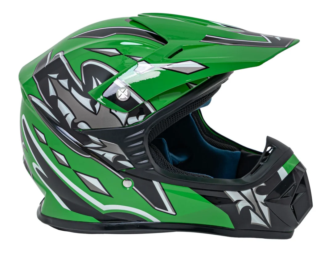 Enduro kaciga zelena M_4