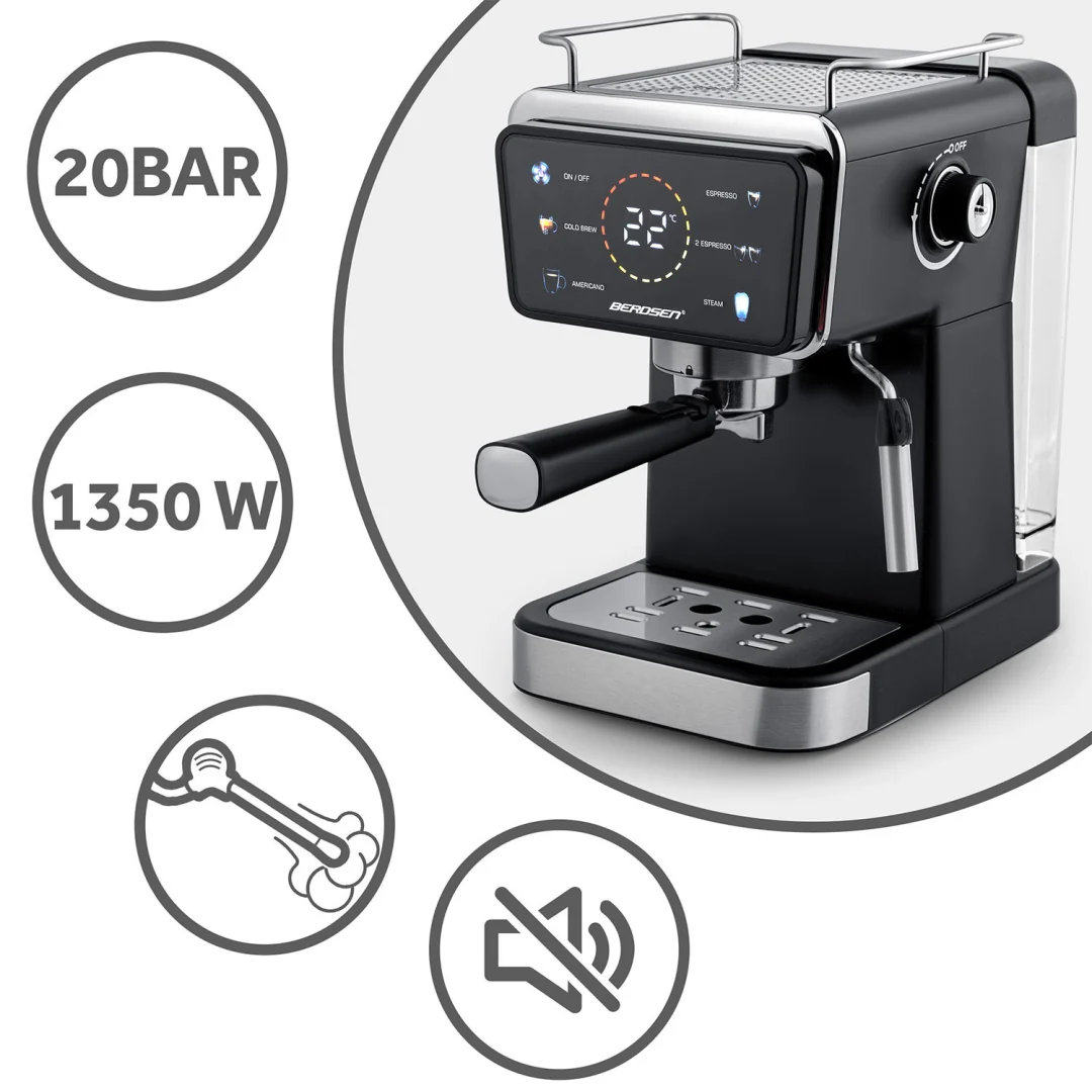 Espresso aparat Berdsen BD-771 20 bar crni_14