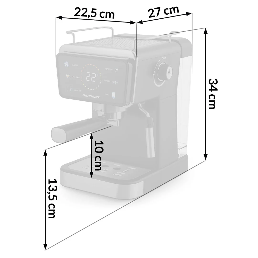 Espresso aparat Berdsen BD-771 20 bar crni_4