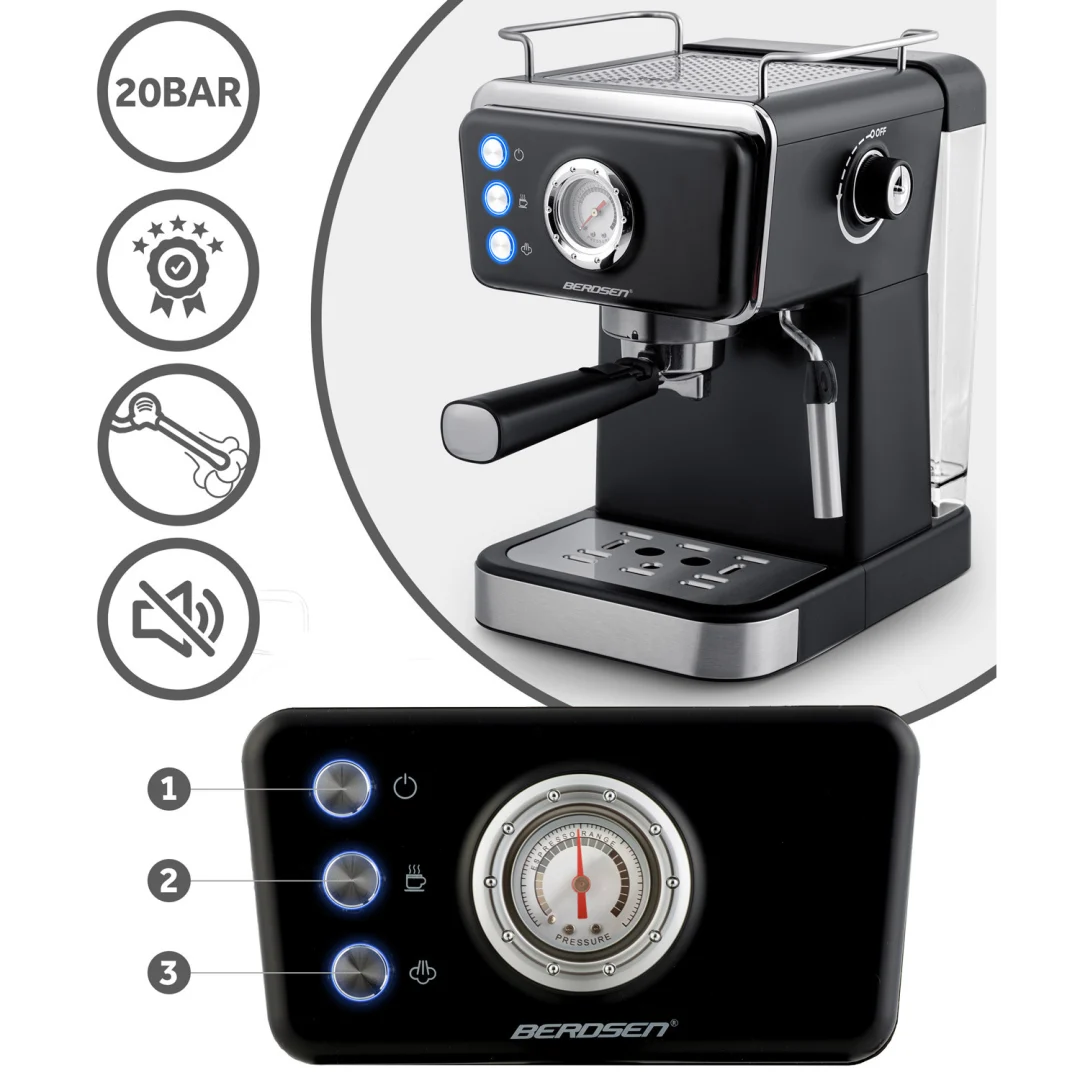 Espresso aparat Berdsen BD-772 20 bar crni_14