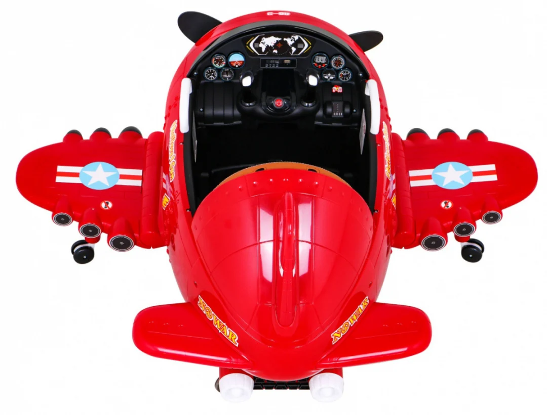 F99 Sky Limit punjivi avion za djecu crveni + pomični propeler + daljinski upravljač, crvena_9