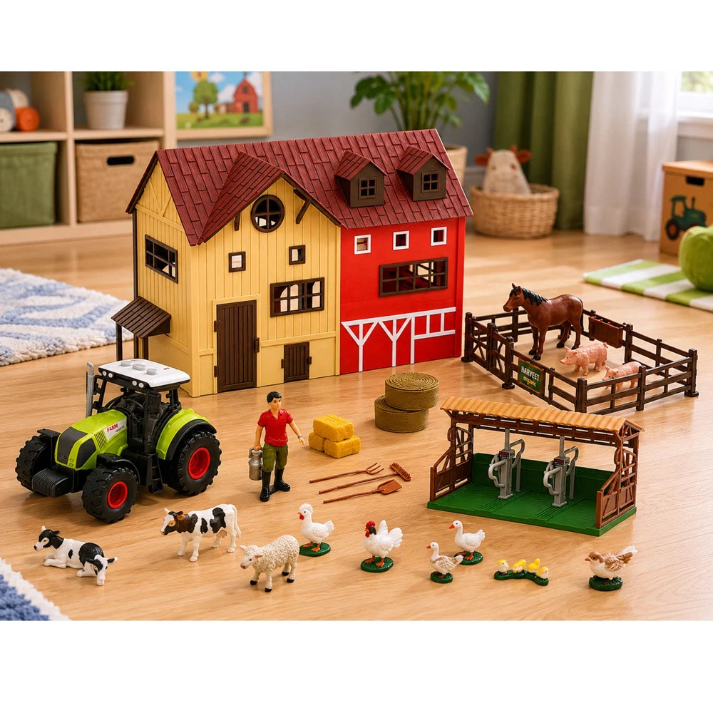Farma sa štalom, traktorom i životinjama 44 dijela_5