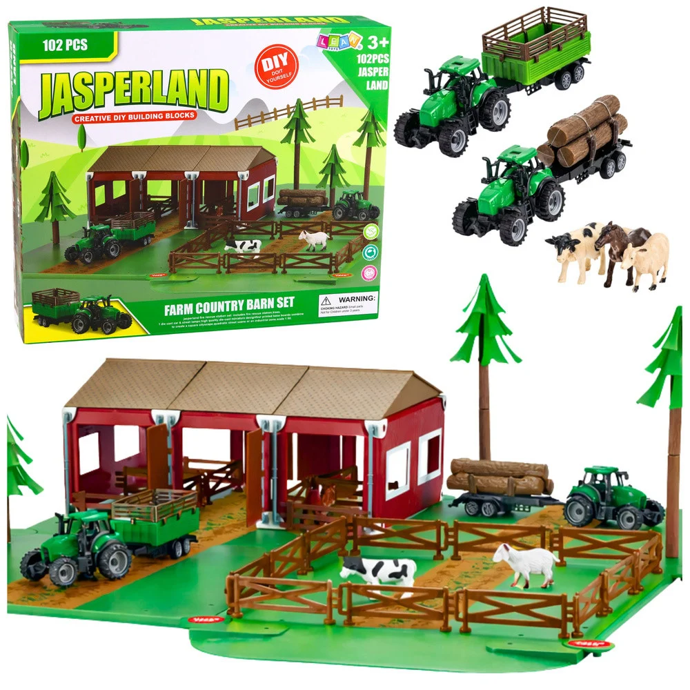 Farma set traktori životinje štala 102 dijela_1