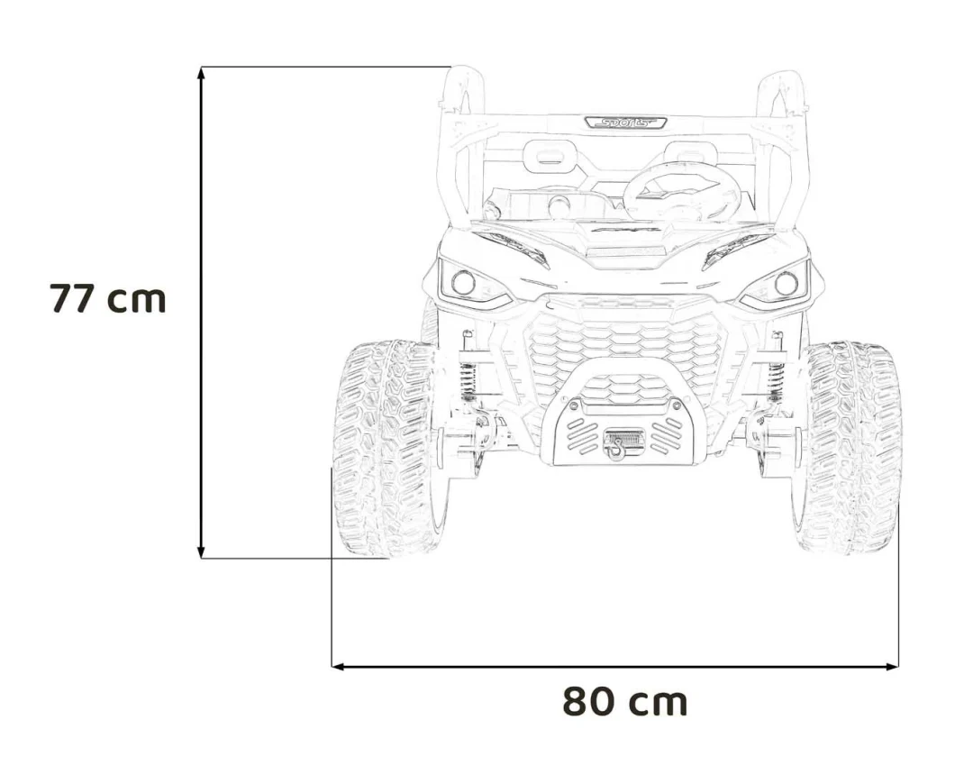 Farmer Truck UTV Racing na akumulator, plavi_2