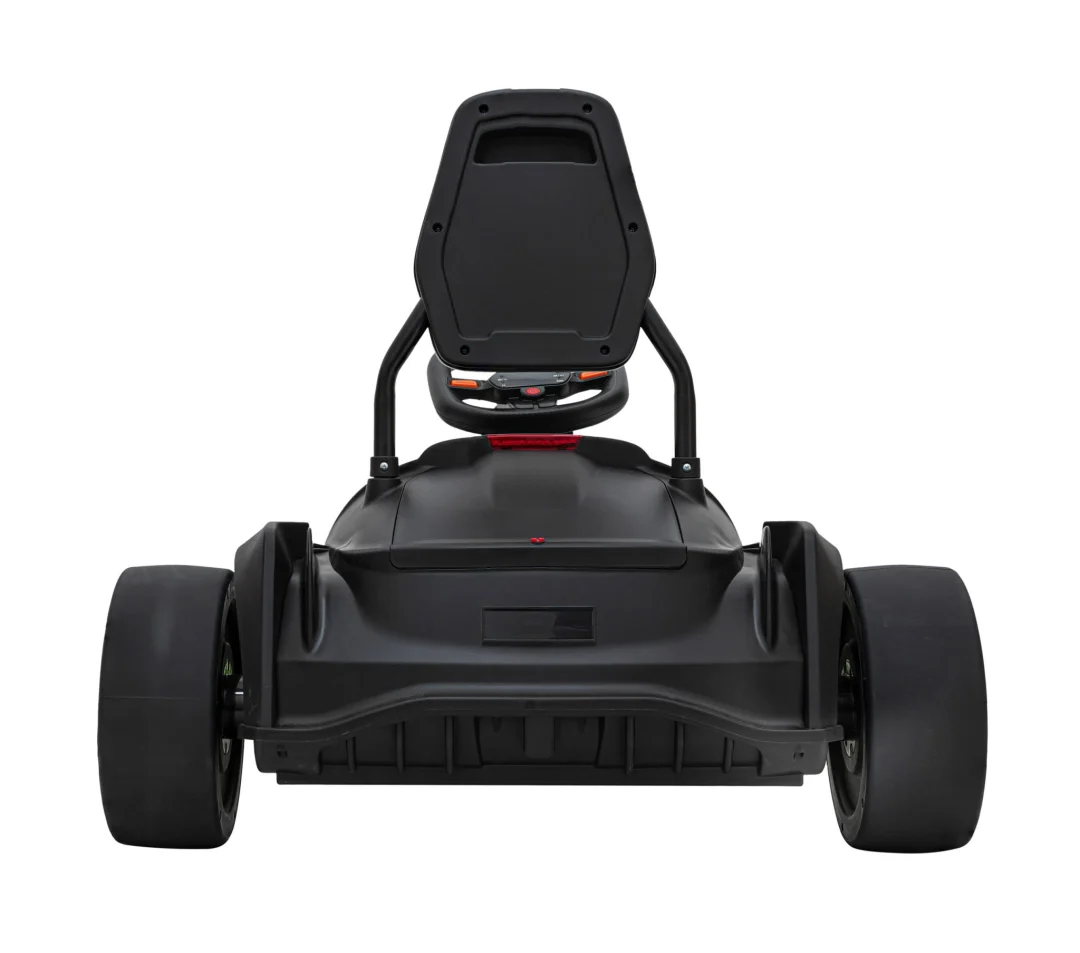 Fast 3 Drift baterijski Gokart za djecu crni + Drift funkcija + 2x150W motora + LED radio + sigurnosni pojasevi, crna auto na akumulator_8