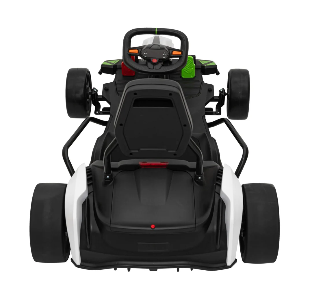 Fast 3 Drift baterijski go-kart za djecu bijeli + Drift funkcija + 2x150W motora + LED, bijela auto na akumulator_10