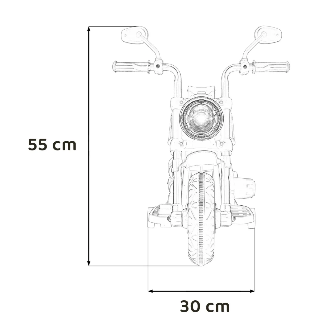 Faster Chopper motor na akumulator, ružičasti_2