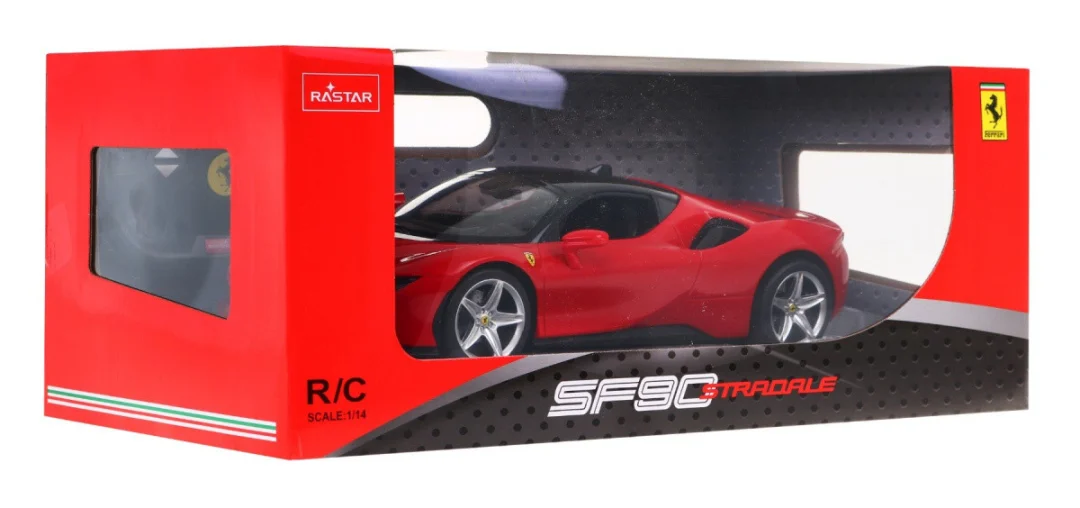 Ferrari SF90 Stradale RASTAR model 1:14 Automobil na daljinsko upravljanje + daljinski, crvena_9