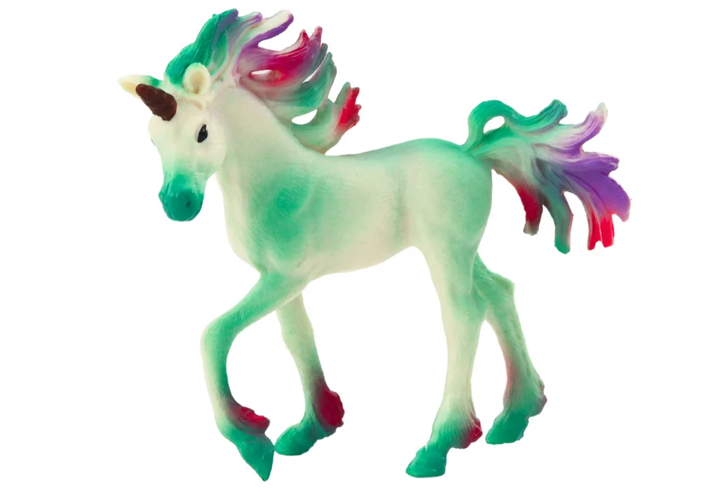 Figurica malog jednoroga zeleni 8 cm_2