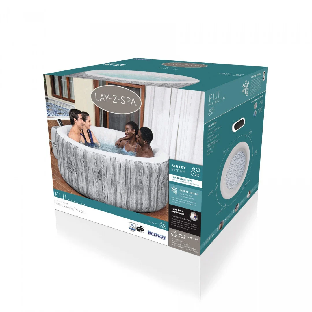 Fiji Lay-Z-Spa BESTWAY kućni spa za 4 osobe + pumpa + filter + ChemConnect_8