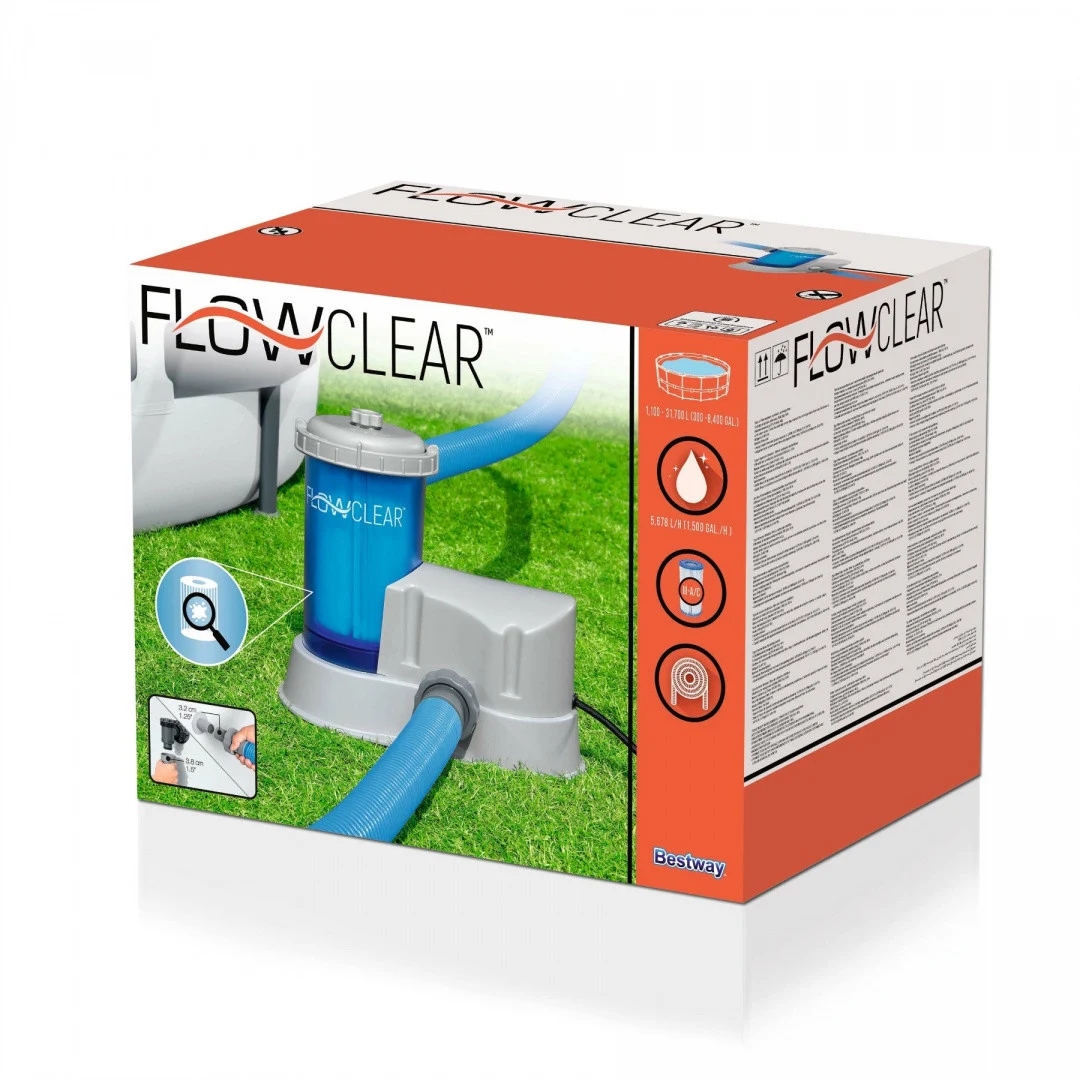 FlowClear BESTWAY pumpa za filtriranje bazena 5678 l/h + zamjenski filter III_7