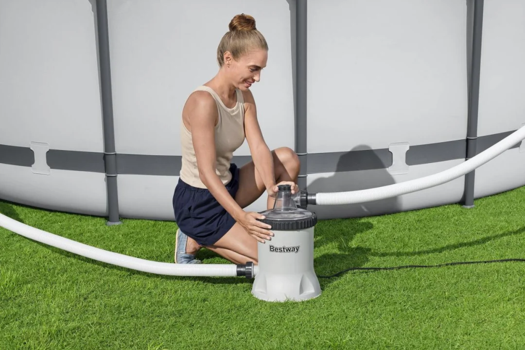 FlowClear pumpa za filtriranje bazena BESTWAY 1500gal + polisferni uložak_3