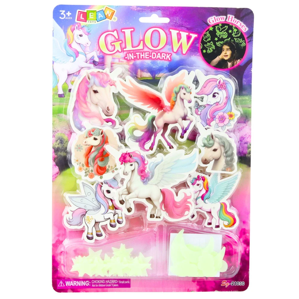 Fluorescentne zidne naljepnice Jednorozi Zvijezde_3