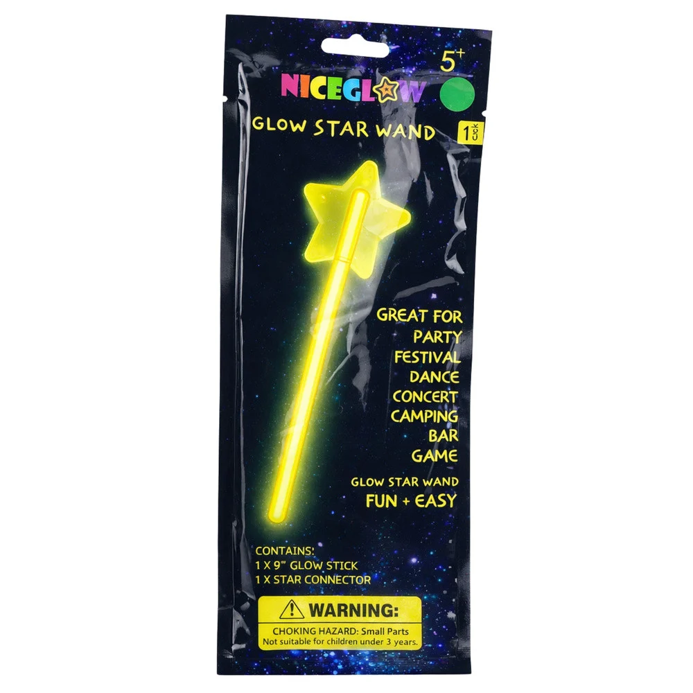 Fluorescentni neonski štapić zvijezda koji svijetli u mraku 22 cm_5