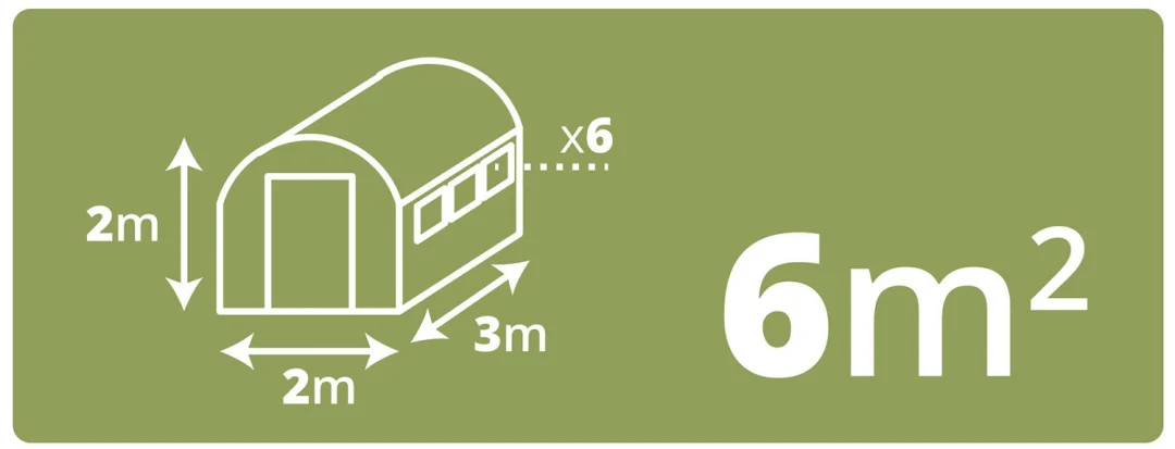 Folija za vrtni tunel 2x3m 6m2 Plonos_6