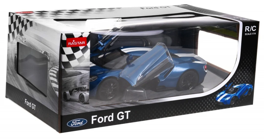 Ford GT plavi RASTAR model 1:14 Automobil na daljinsko upravljanje + 2,4 GHz daljinski, plava_8
