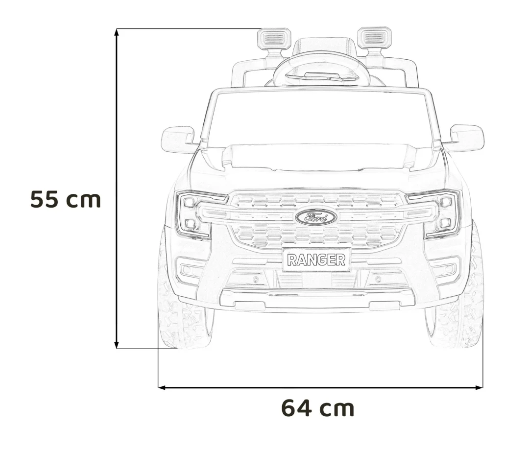 Ford Ranger LIFT plavo vozilo_3