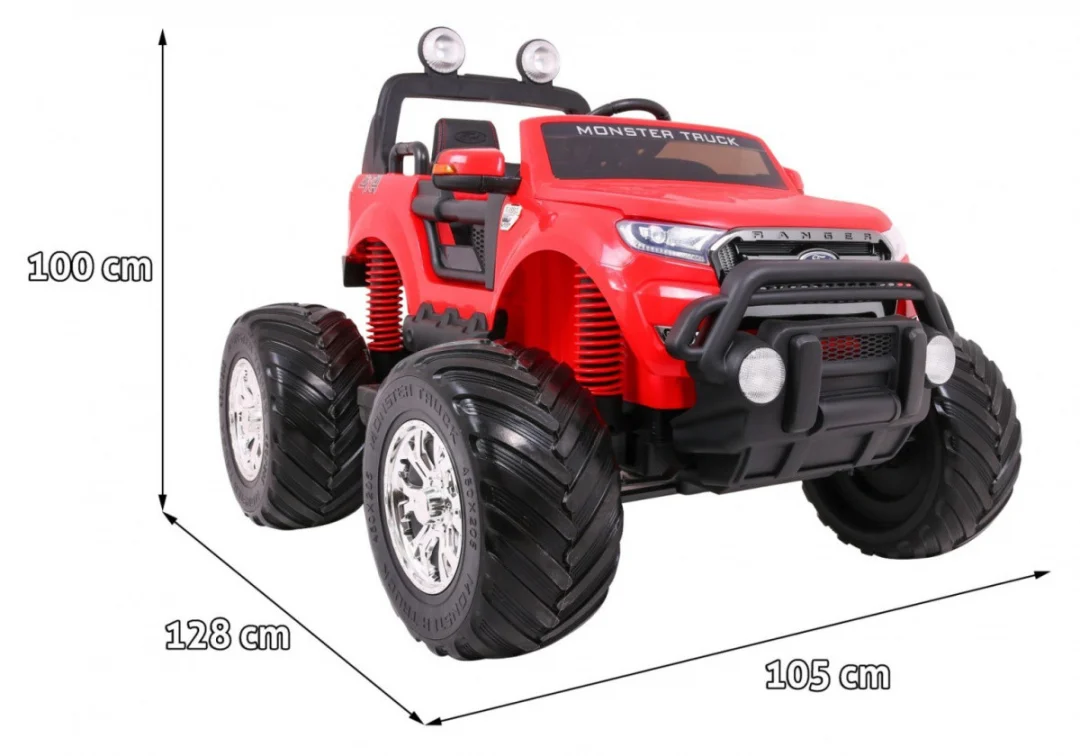 Ford Ranger Monster 4x4 na akumulator, crveni_2