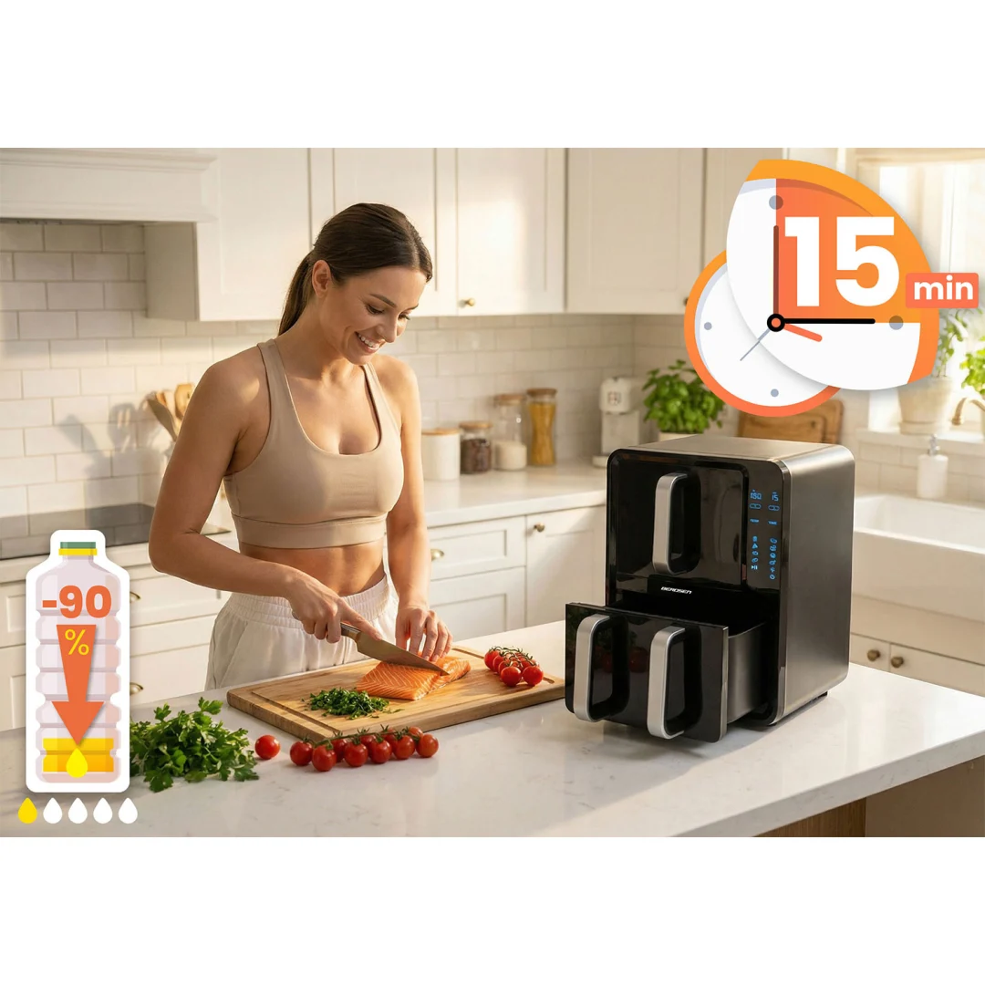 Friteza na vrući zrak 12 l dvostruka komora Berdsen BD-664 2800 W_6