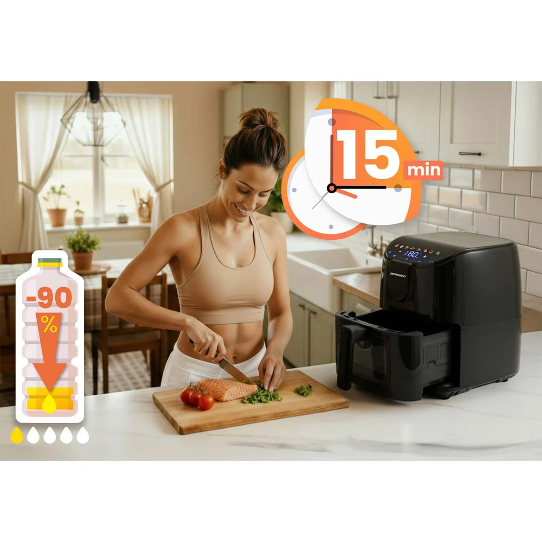 Friteza na vrući zrak 4 l Berdsen BD-658 1500 W crni_10