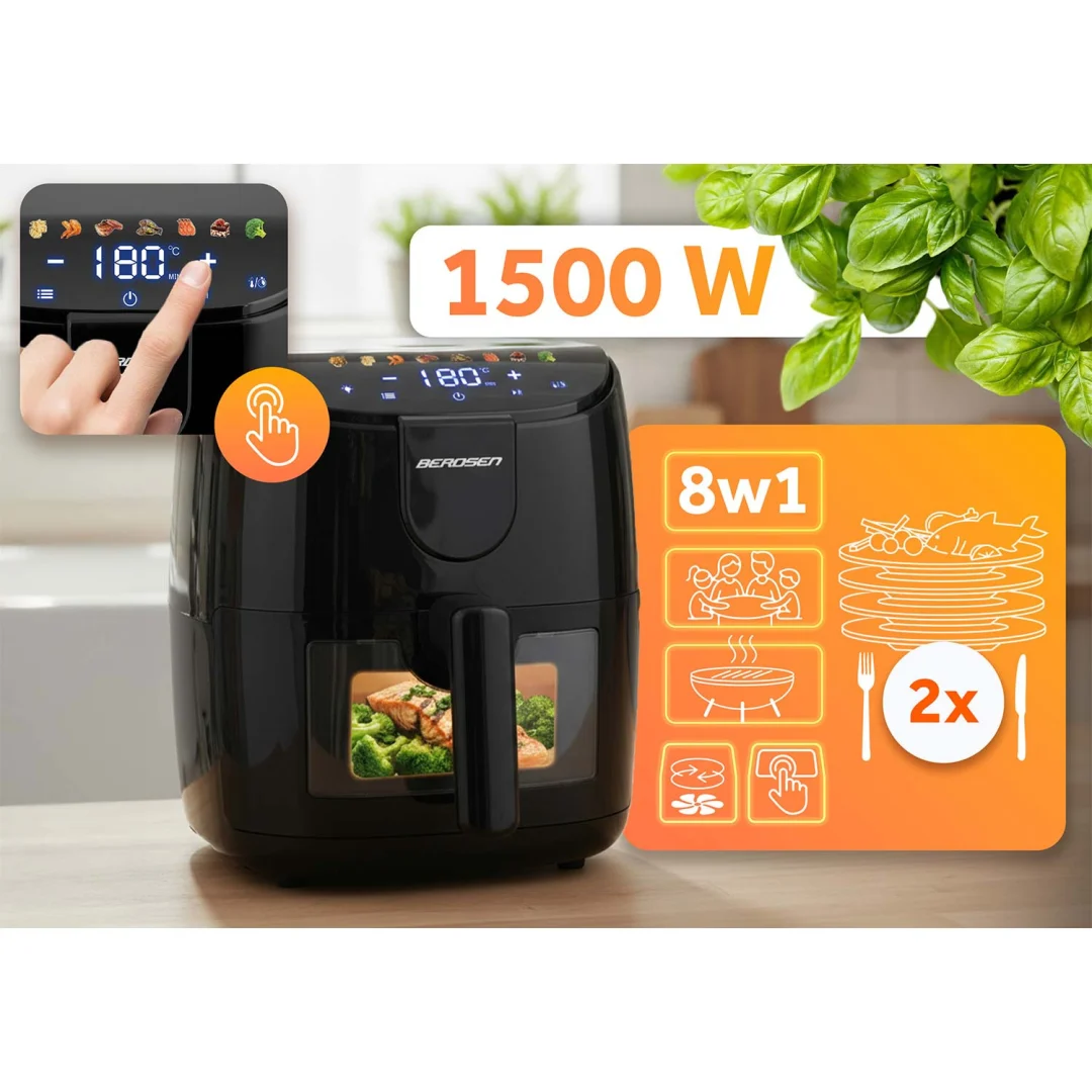 Friteza na vrući zrak 4 l Berdsen BD-658 1500 W crni_7