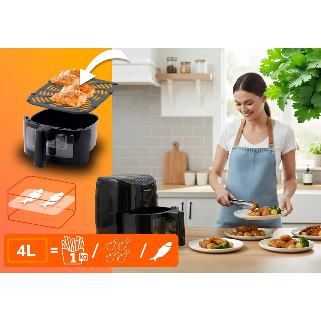 Friteza na vrući zrak 4 l Berdsen BD-658 1500 W crni_8