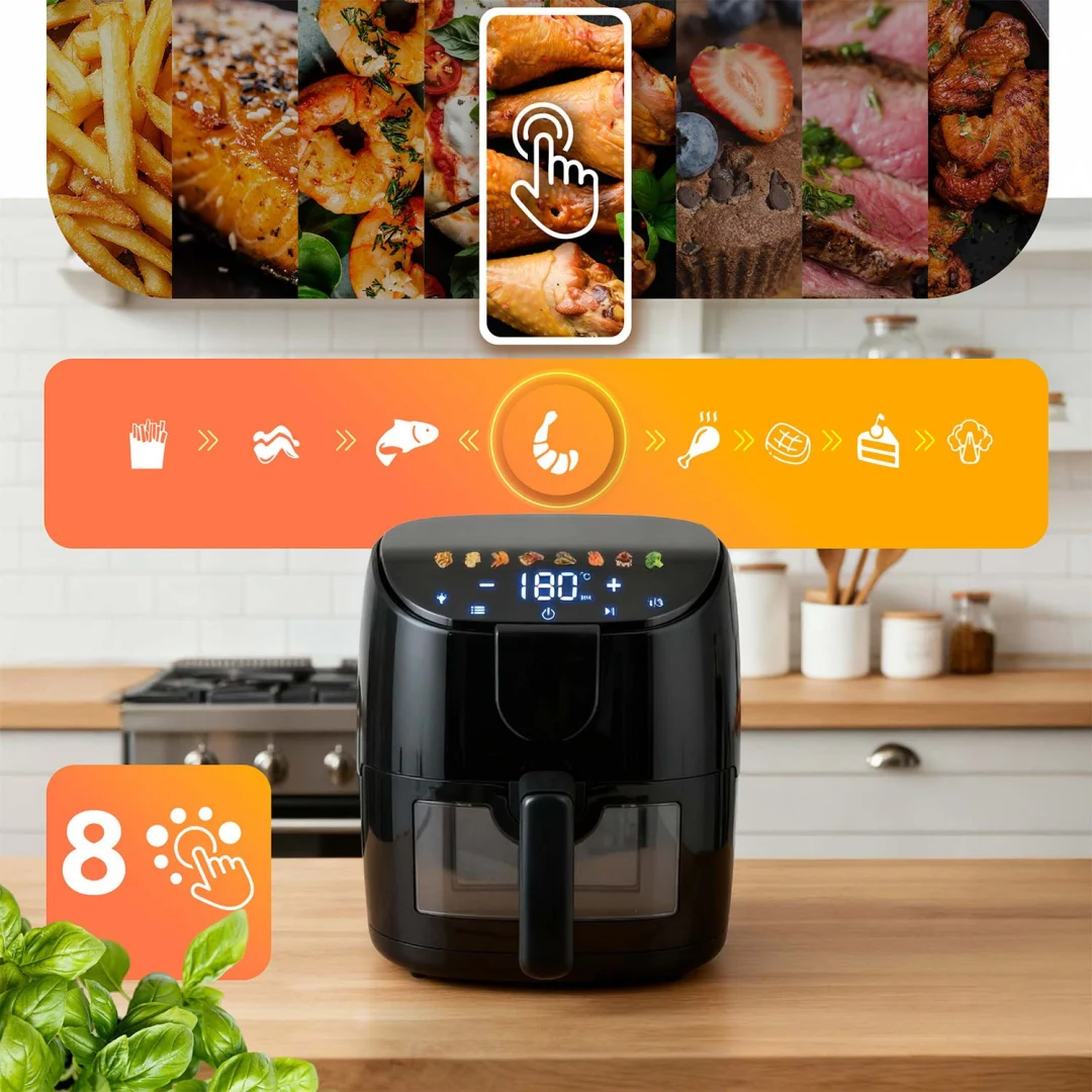 Friteza na vrući zrak 4 l Berdsen BD-658 1500 W crni_9