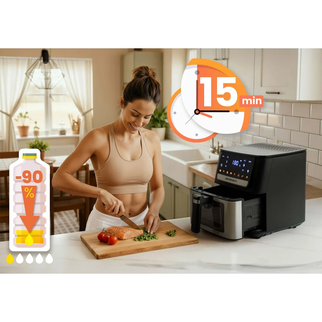 Friteza na vrući zrak 6,5 l Berdsen BD-655 1700 W crni_10