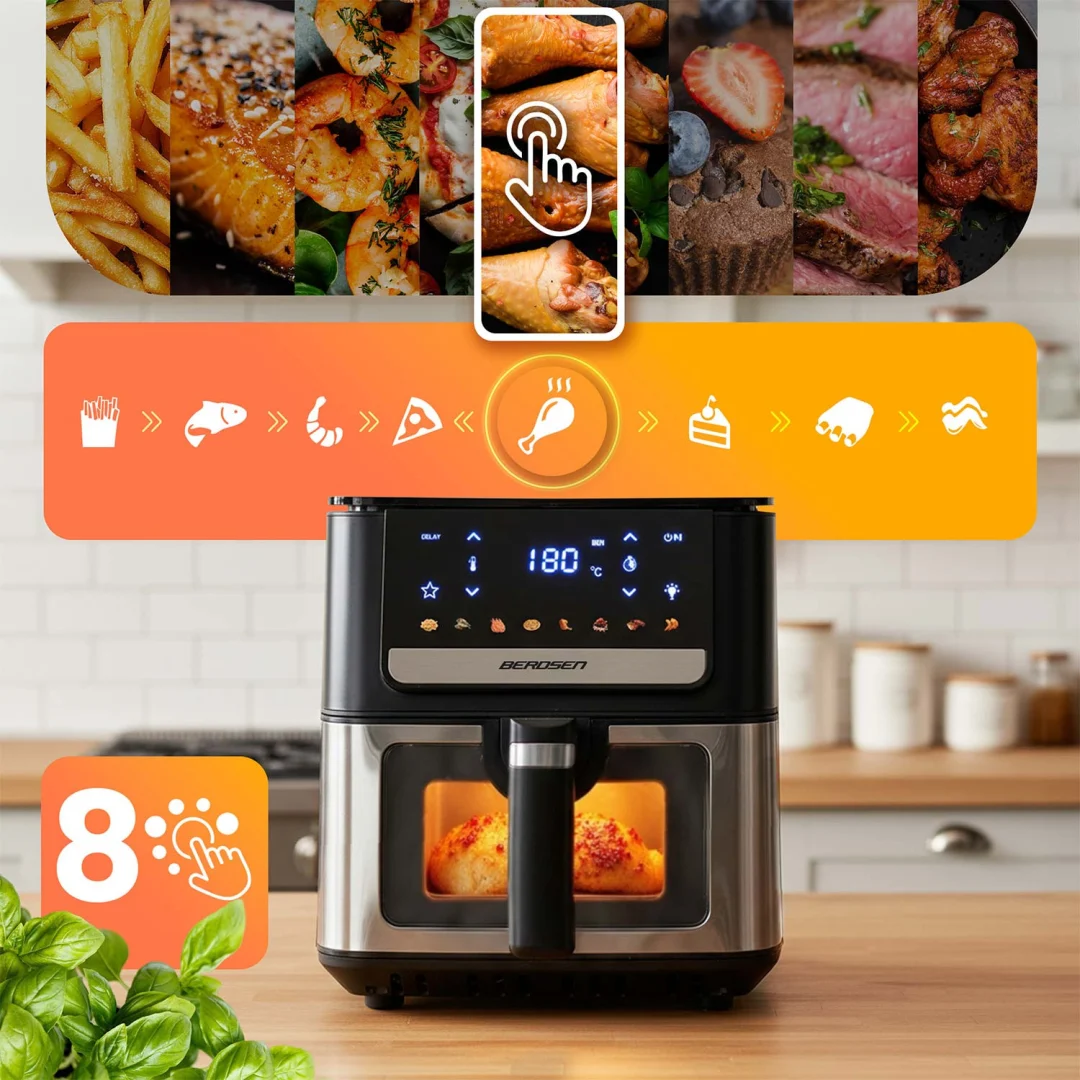 Friteza na vrući zrak 6,5 l Berdsen BD-655 1700 W crni_9