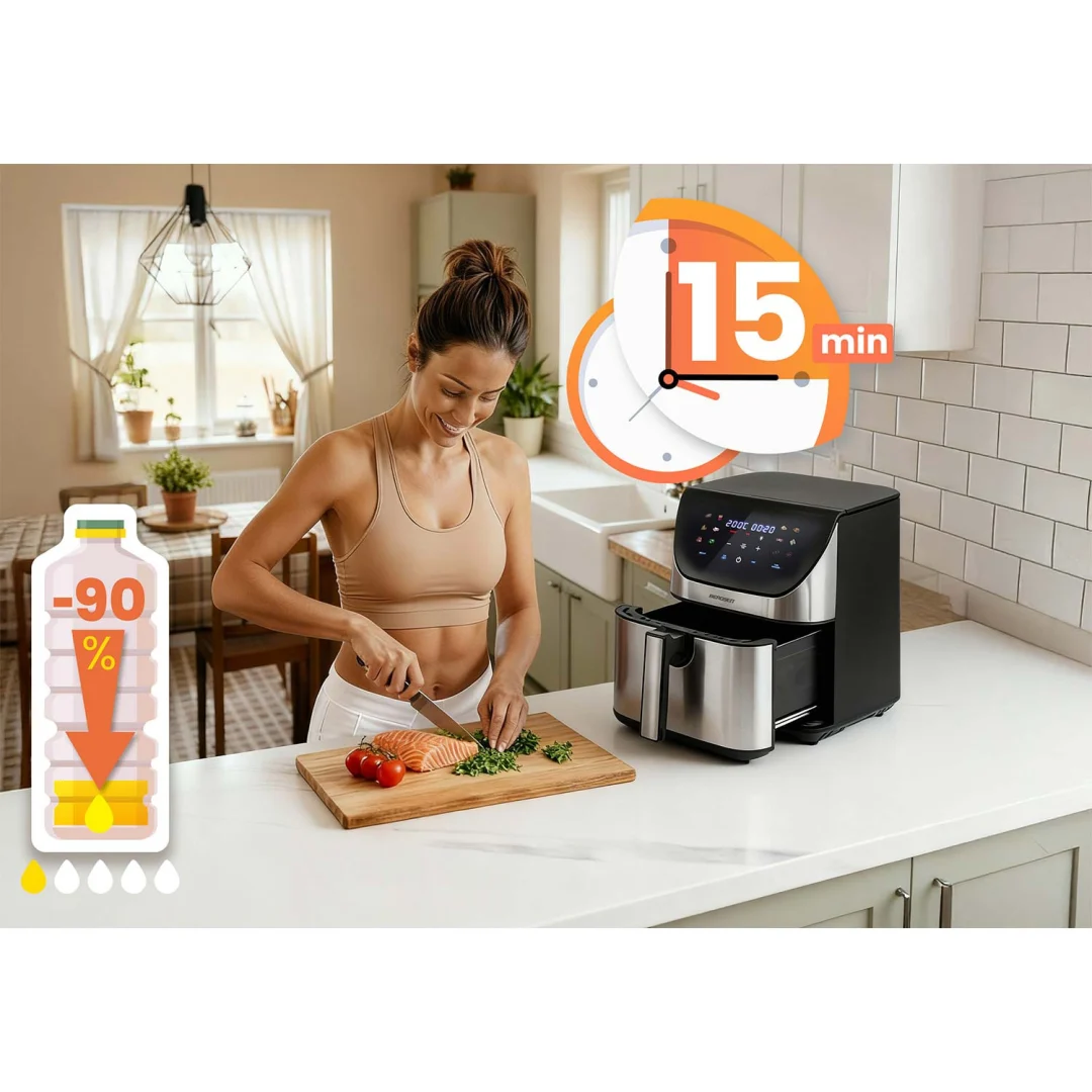 Friteza na vrući zrak 8 l Berdsen BD-659 1700 W srebrni_9