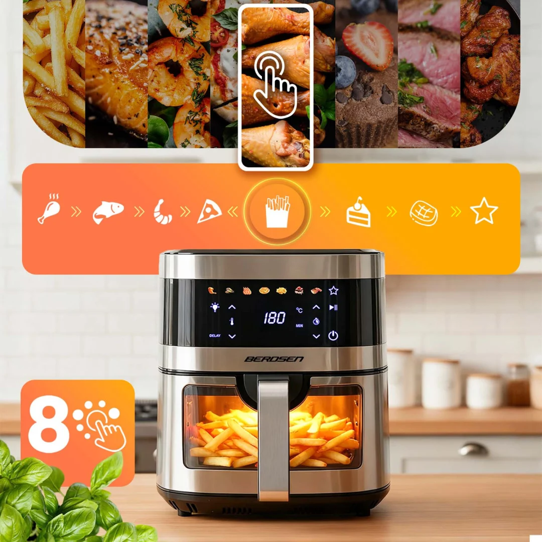 Friteza na vrući zrak 9,1 l Berdsen BD-656 1700 W srebrni_9