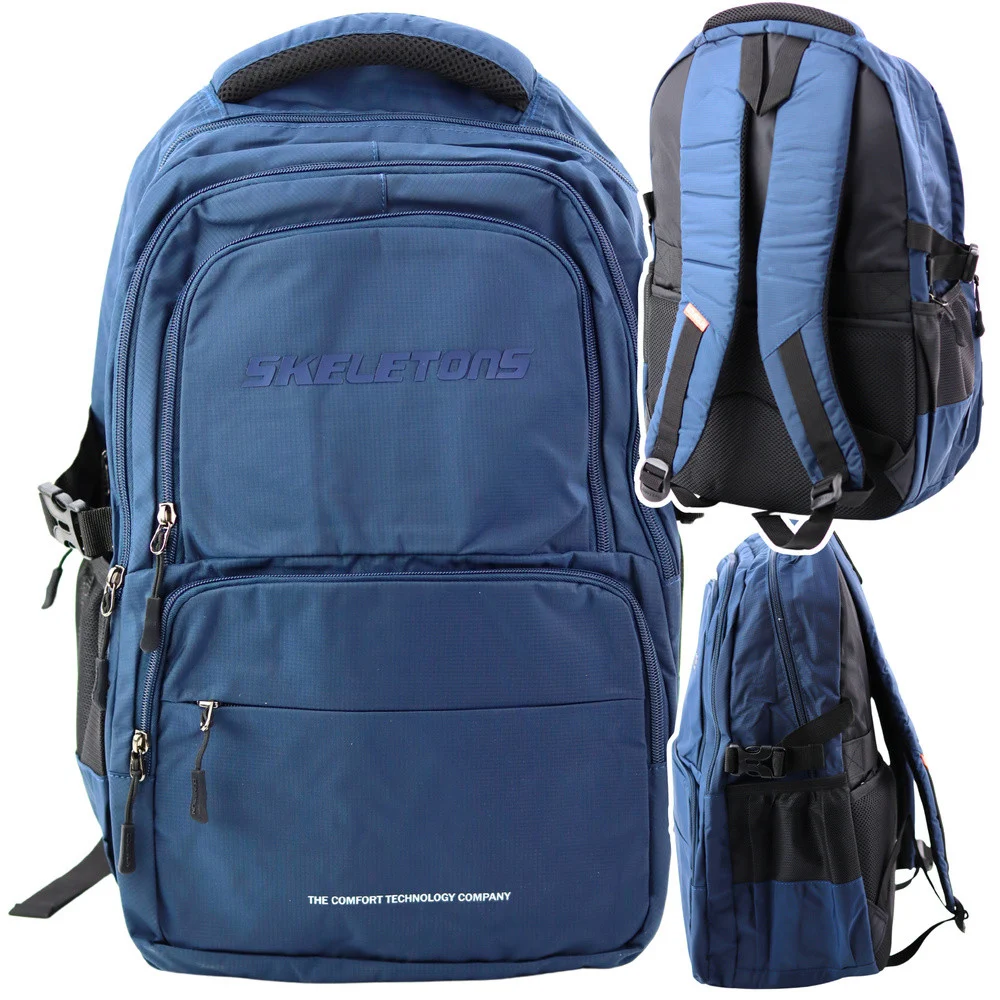 Funkcionalni gradski ruksak s 9 džepova, tamnoplavi, 35L, 48 cm_4