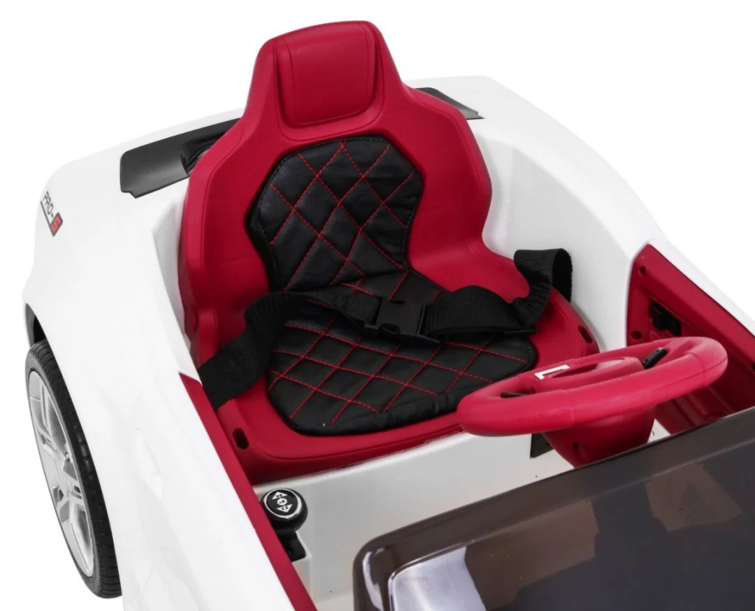 GT Sport automobil na baterije za djecu bijeli + daljinski upravljač + spori start + prtljažnik + MP3 LED, bijela_13