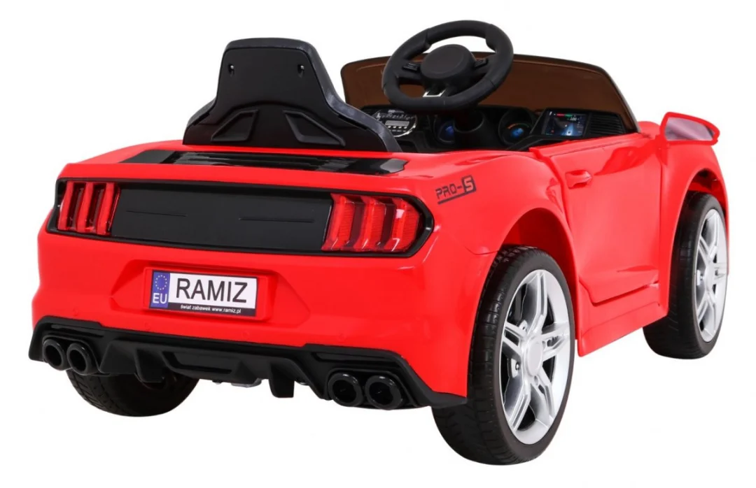 GT Sport automobil na baterije za djecu crveni + daljinski upravljač + spori start + prtljažnik + MP3 LED, crvena_11
