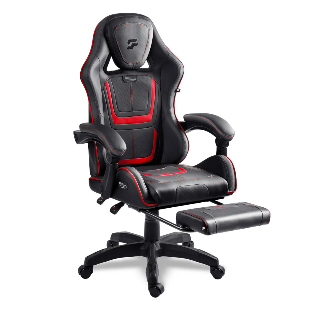 Gaming stolica Sofotel Specter, okretna, s osloncem za noge, siva, var. 242901_14