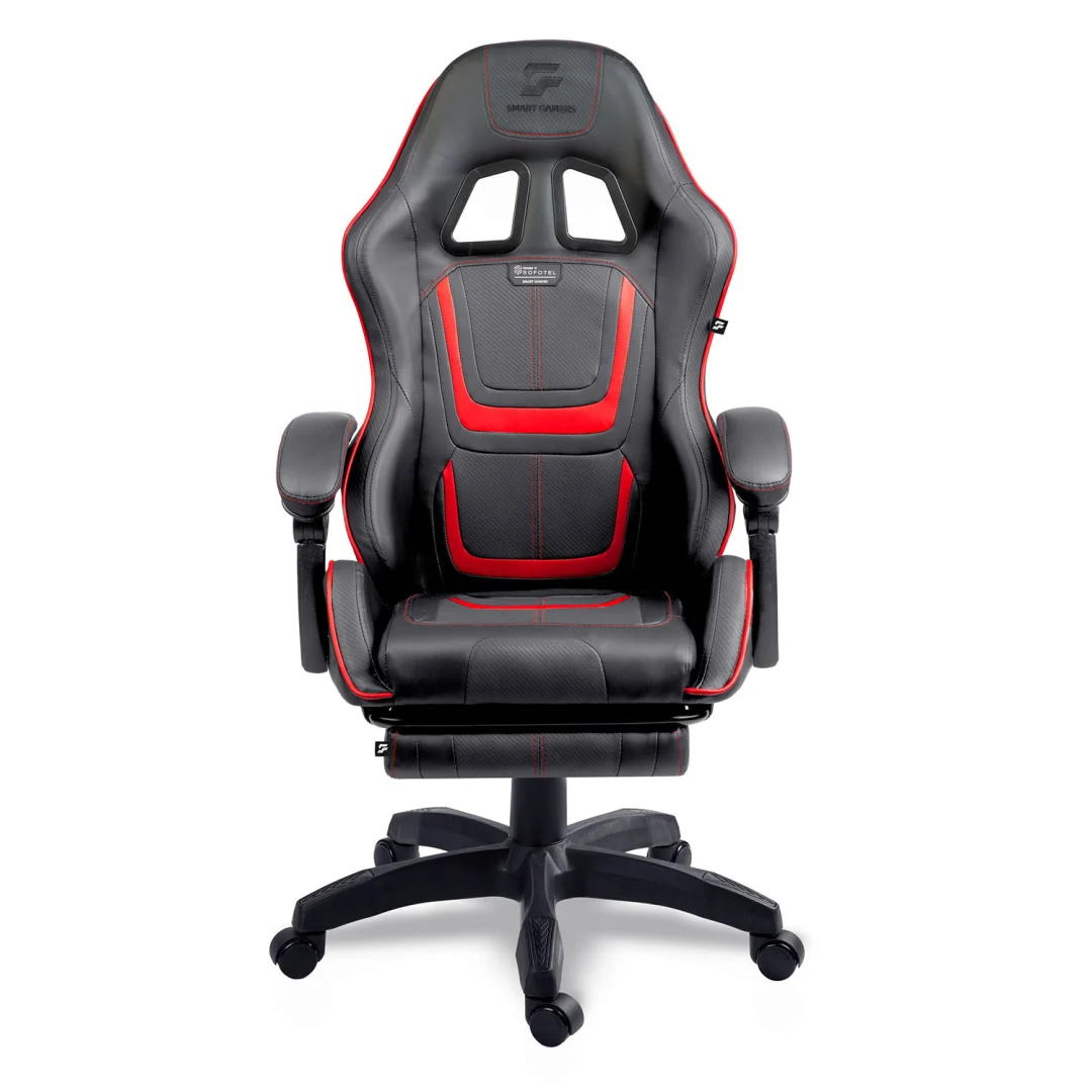 Gaming stolica Sofotel Specter, okretna, s osloncem za noge, siva, var. 242901_20
