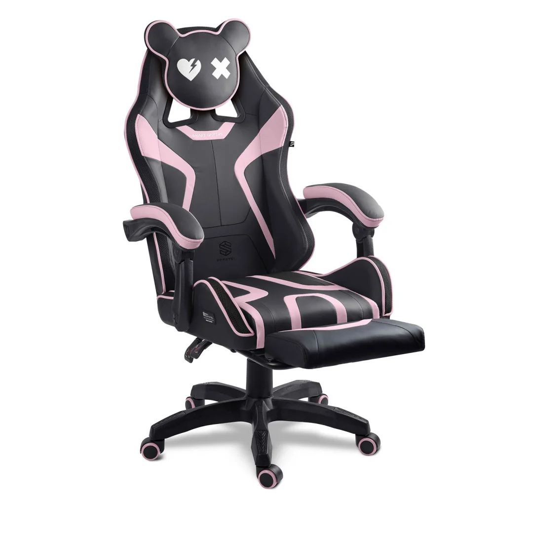 Gaming stolica Sofotel Specter, okretna, s osloncem za noge, siva, var. 242903_14