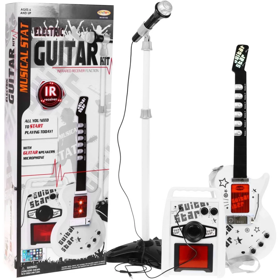 Glazbeni set za djecu 6+ električna gitara + pojačalo + mikrofon_1
