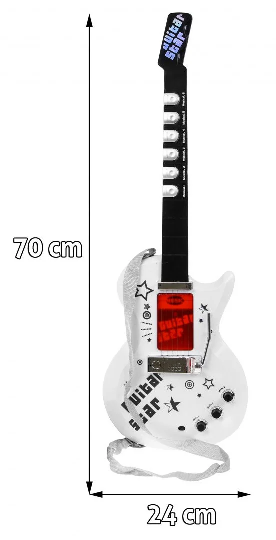 Glazbeni set za djecu 6+ električna gitara + pojačalo + mikrofon_2