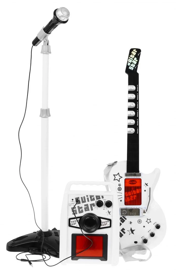 Glazbeni set za djecu 6+ električna gitara + pojačalo + mikrofon_3
