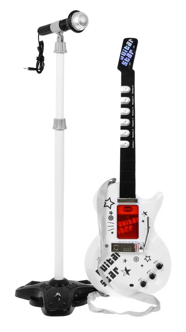 Glazbeni set za djecu 6+ električna gitara + pojačalo + mikrofon_7