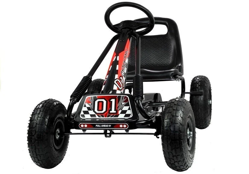 Go-kart A-15 crni s pumpanim kotačima_2