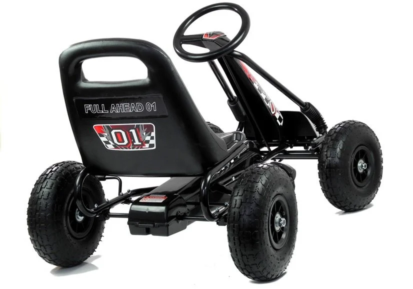 Go-kart A-15 crni s pumpanim kotačima_3