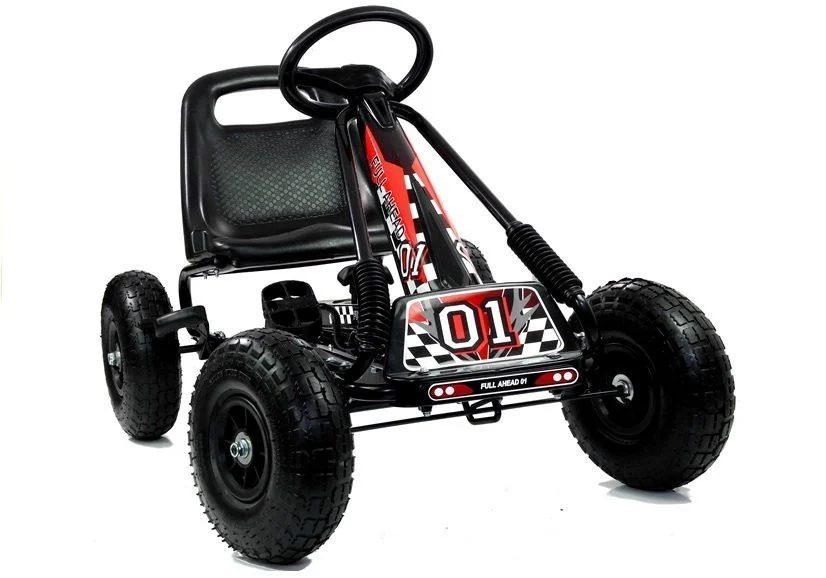 Go-kart A-15 crni s pumpanim kotačima_5